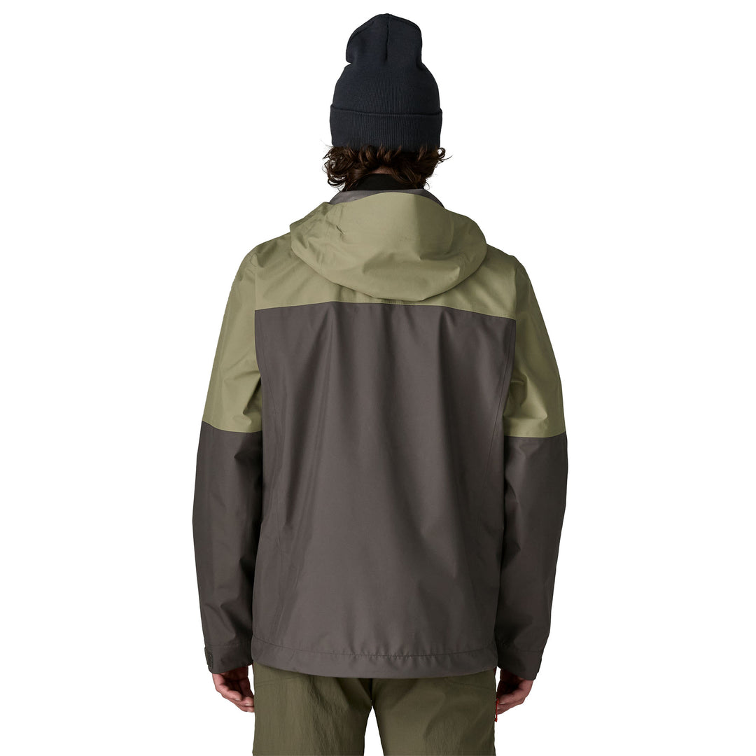 Patagonia Boulder Fork Rain Jacket - Forge Grey w/ River Rock Green
