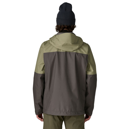 Patagonia Boulder Fork Rain Jacket - Forge Grey w/ River Rock Green