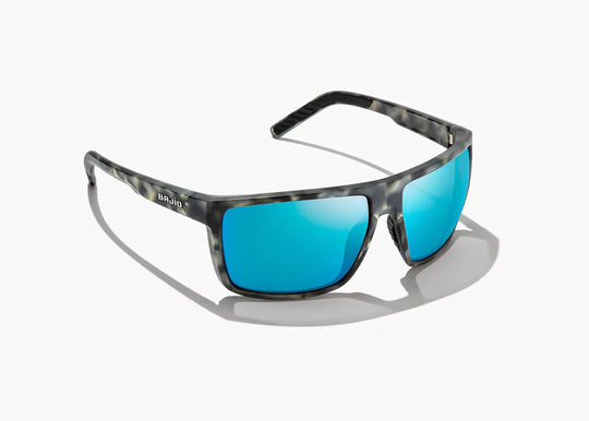 Bajio Toads: Gray Camo Matte Frame / Blue Mirror Glass / Large