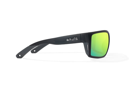 Bajio Bales Beach: Black Matte Frame / Green Mirror Glass / Large
