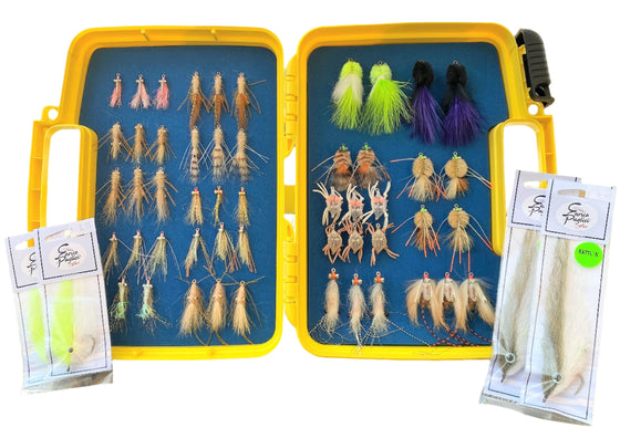 St. Peter's Saltwater Flats Fly Assortment & Box