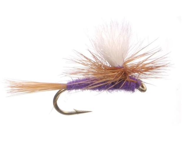 Parachute Dry Fly (Adams, BWO, & Purple)