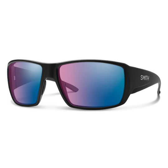Smith Optics Guide's Choice: Matte Black Frame / ChromaPop Polarchromic Rose Blue Mirror Glass / Medium to Large