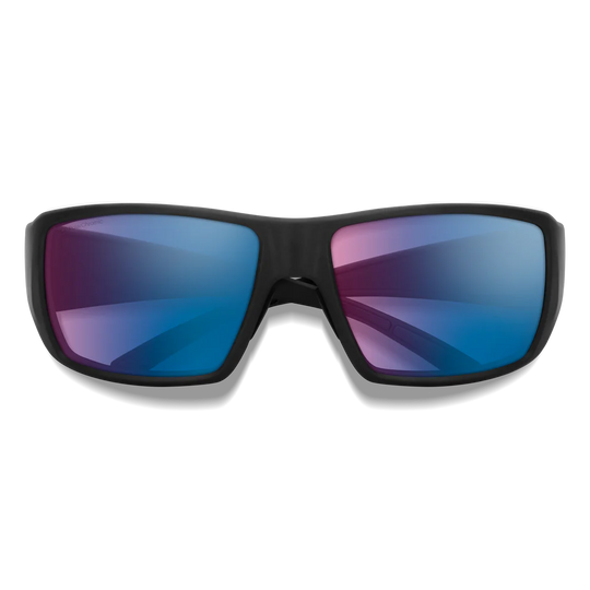 Smith Optics Guide's Choice: Matte Black Frame / ChromaPop Polarchromic Rose Blue Mirror Glass / Medium to Large