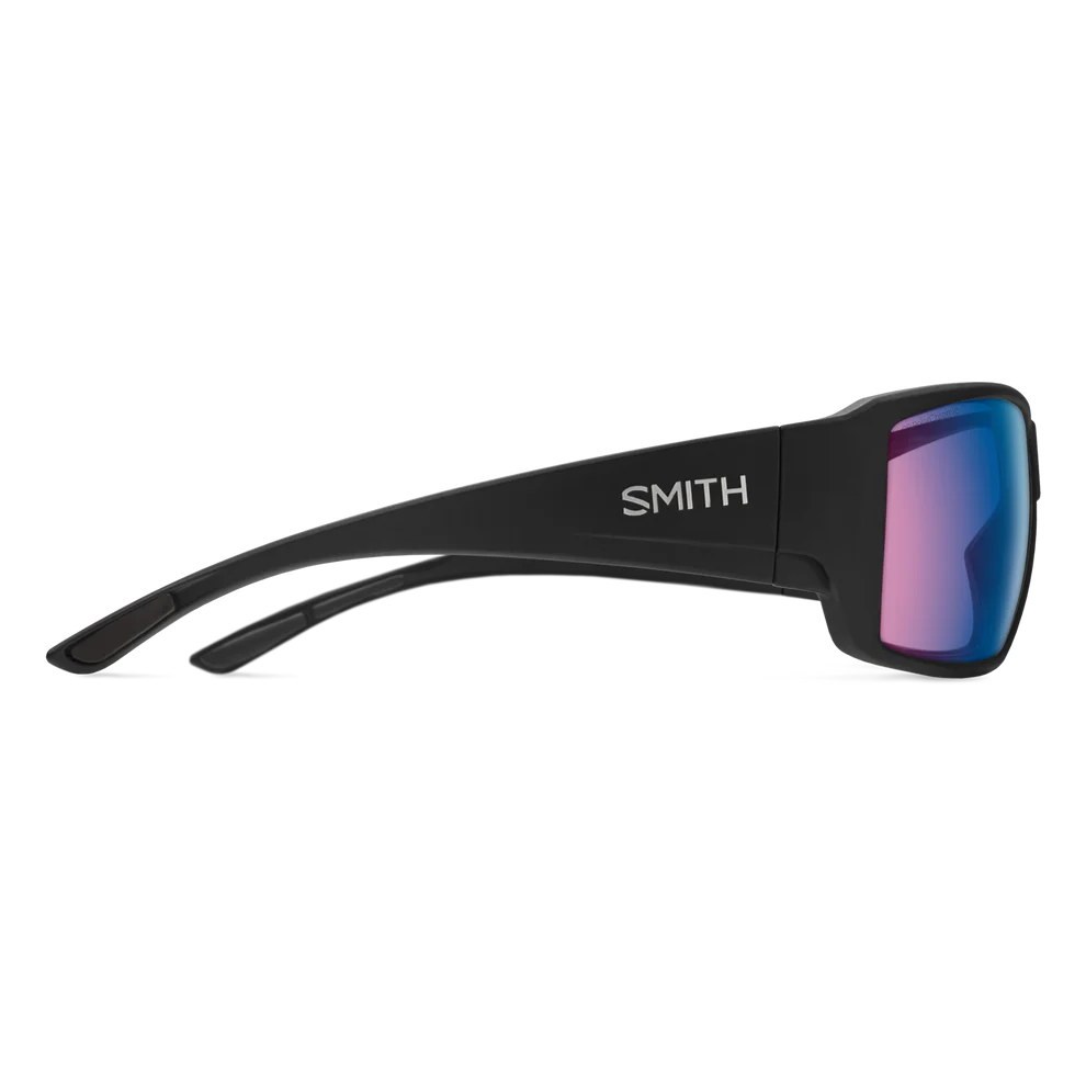 Smith Optics Guide's Choice: Matte Black Frame / ChromaPop Polarchromic Rose Blue Mirror Glass / Medium to Large