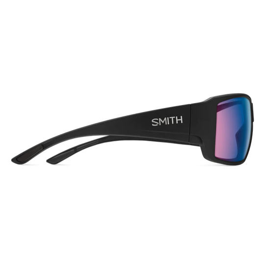 Smith Optics Guide's Choice: Matte Black Frame / ChromaPop Polarchromic Rose Blue Mirror Glass / Medium to Large