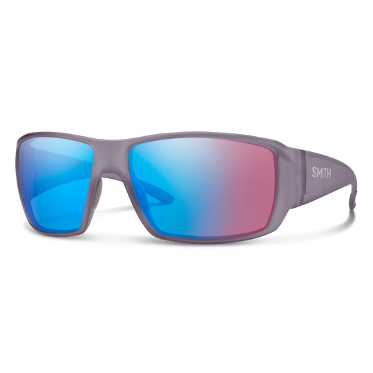 Smith Optics Guide's Choice: Matte Meteorite Crystal Frame / ChromaPop Low Light Rose Blue Mirror Poly / Medium to Large