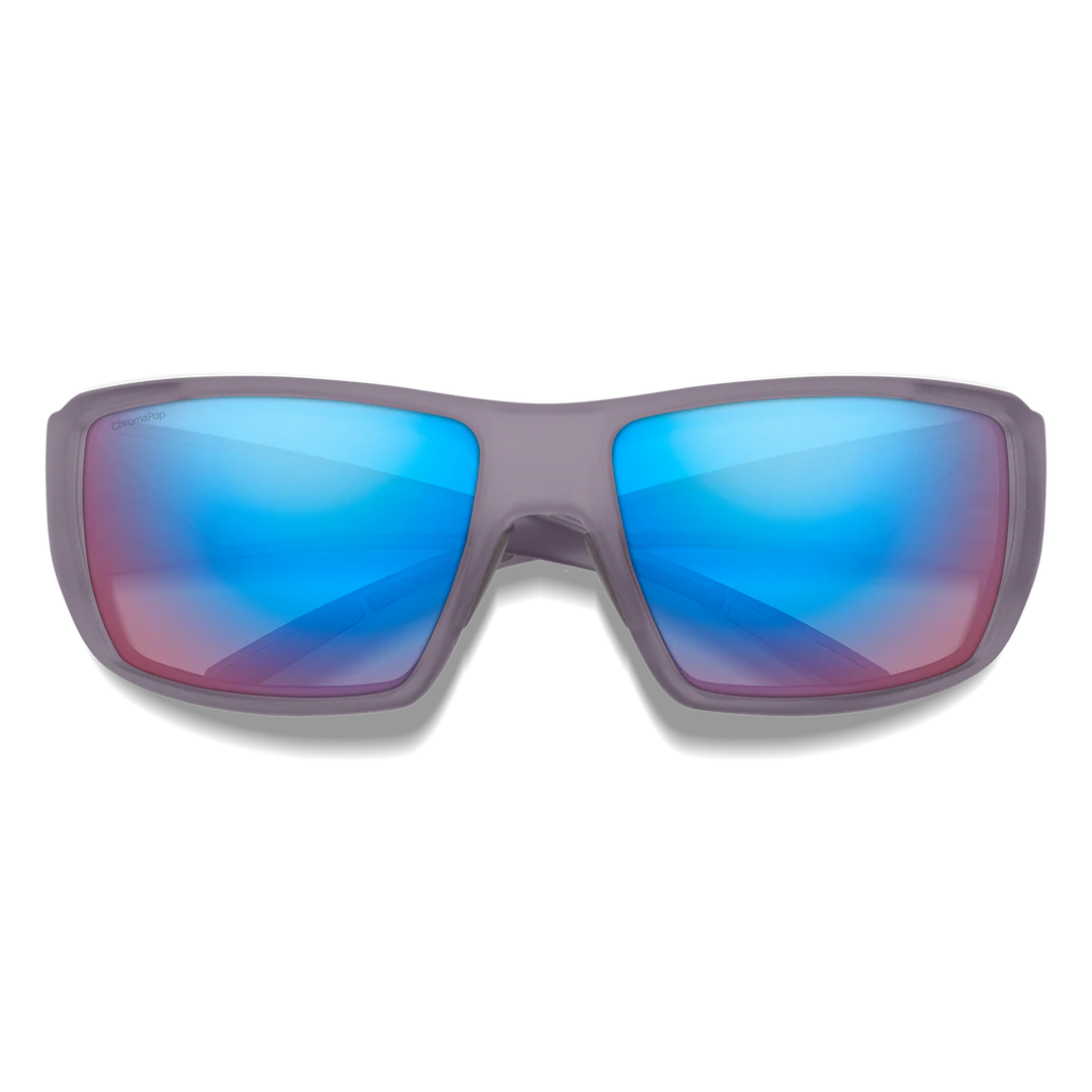 Smith Optics Guide's Choice: Matte Meteorite Crystal Frame / ChromaPop Low Light Rose Blue Mirror Poly / Medium to Large