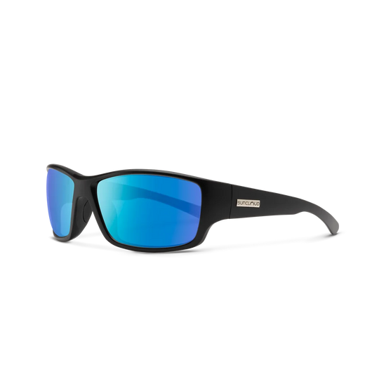 Suncloud Hull: Matte Black Frame / Polarized Blue Mirror