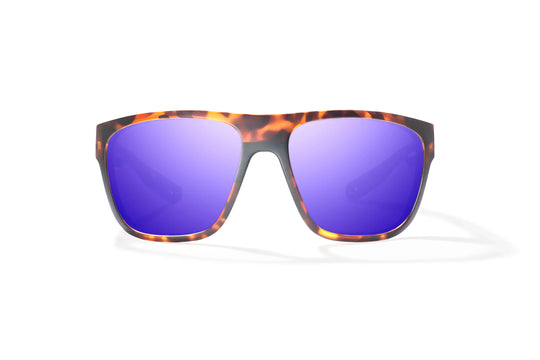 Bajio Las Rocas: Brown Tortoise Matte Frame / Violet Mirror Poly / XLarge