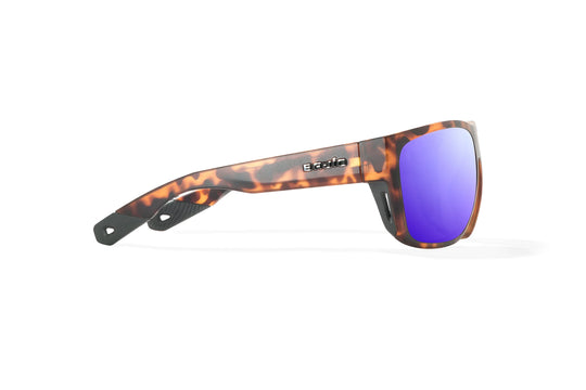 Bajio Las Rocas: Brown Tortoise Matte Frame / Violet Mirror Poly / XLarge