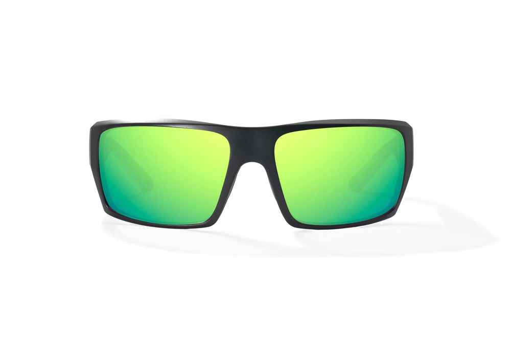 Bajio Nato: Black Matte Frame / Green Mirror Glass / XLarge