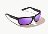 Bajio Nippers: Black Matte Frame / Violet Mirror Glass / Medium