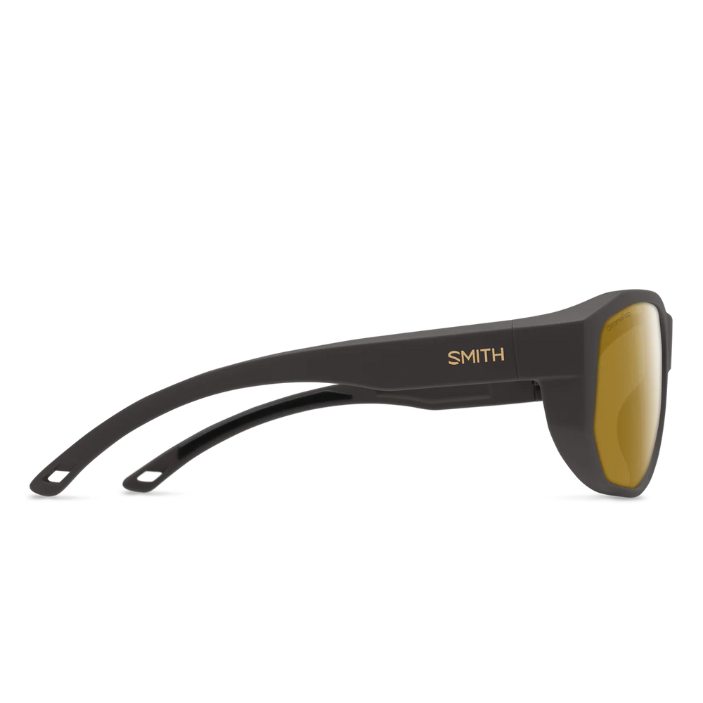 Smith Optics Outrigger: Matte Gravy Frame / ChromaPop Polarized Bronze Mirror Glass / Medium to Large