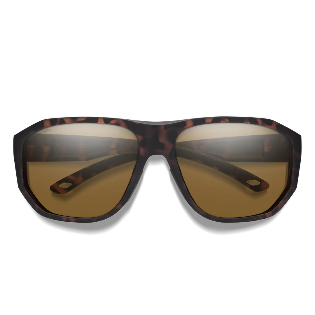 Smith Optics Outrigger: Matte Tortoise Frame / ChromaPop Polarized Brown Glass / Medium to Large