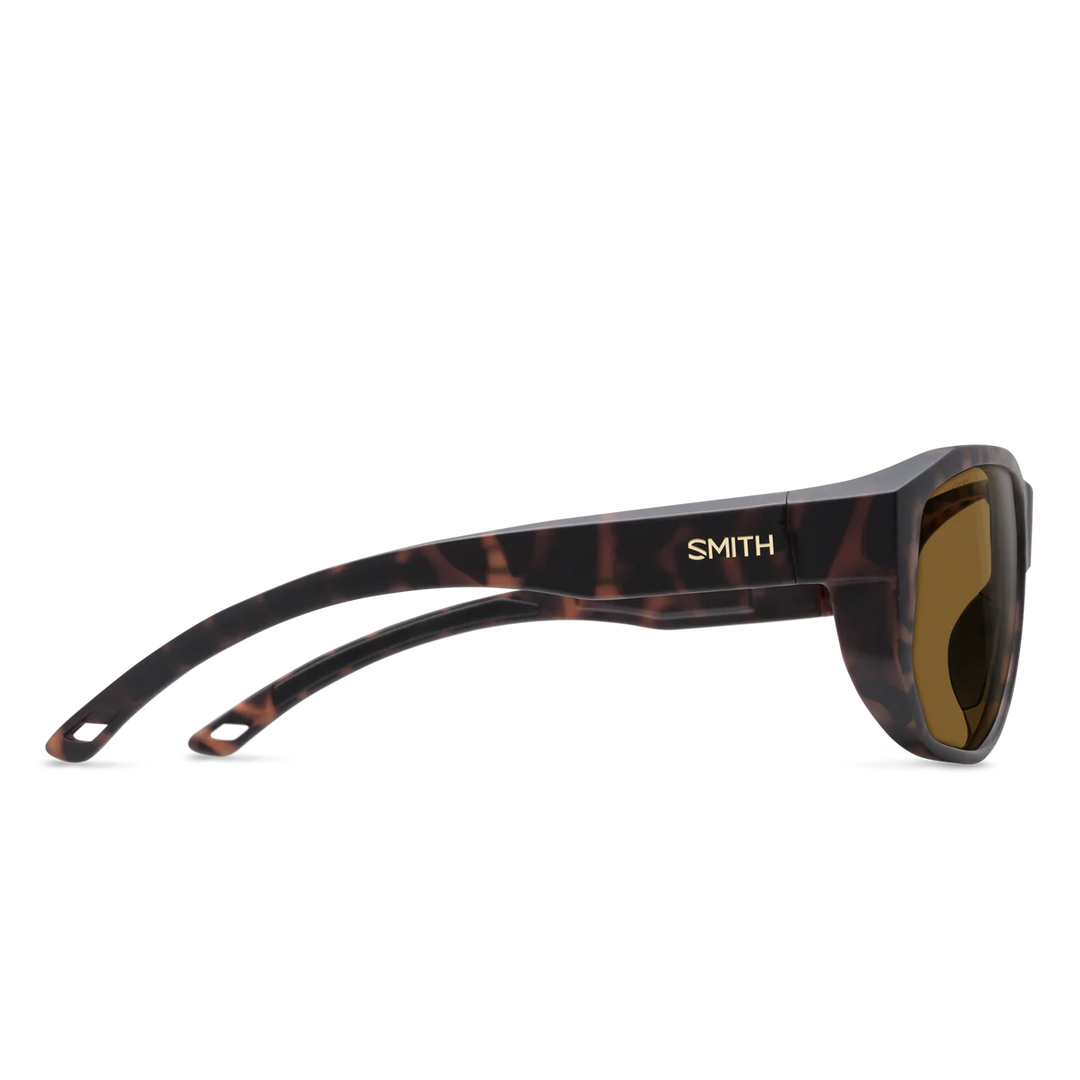 Smith Optics Outrigger: Matte Tortoise Frame / ChromaPop Polarized Brown Glass / Medium to Large