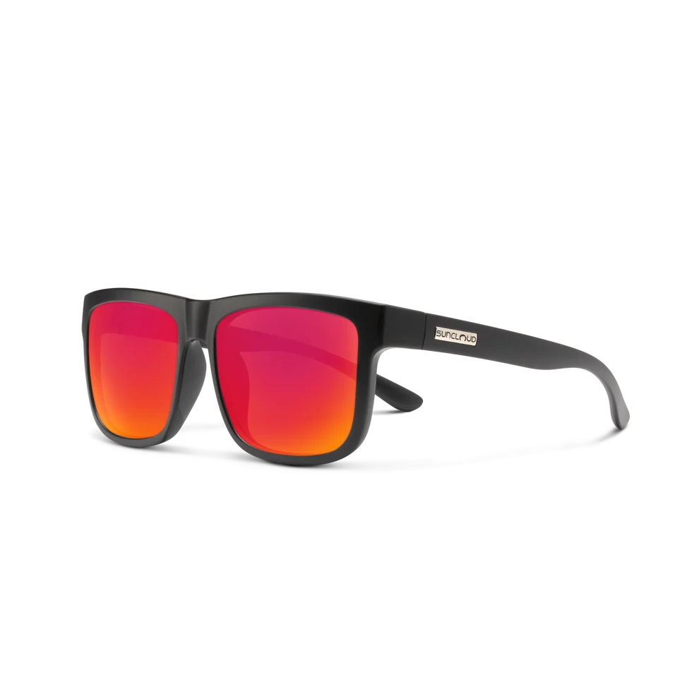Suncloud Quiver: Matte Black Frame / Polarized Red Mirror