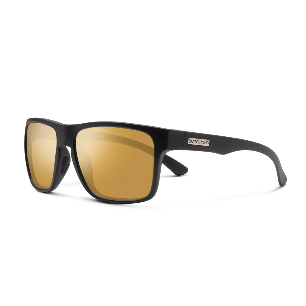 Suncloud Rambler: Matte Black Frame / Polarized Sienna Mirror