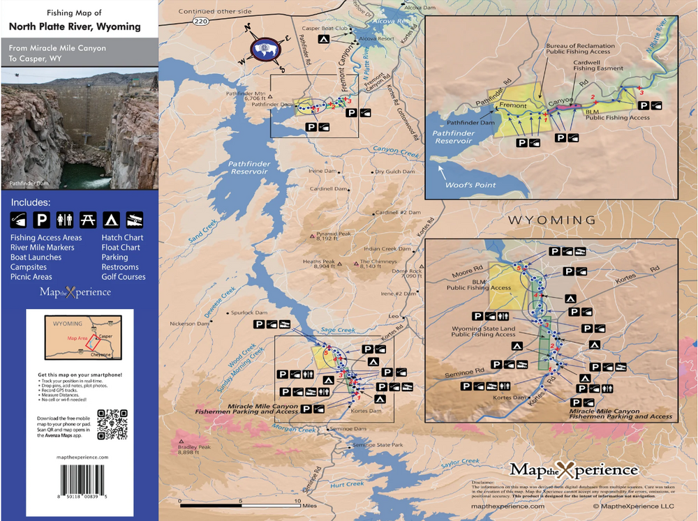 Grey Reef and Miracle Mile Pocket Map