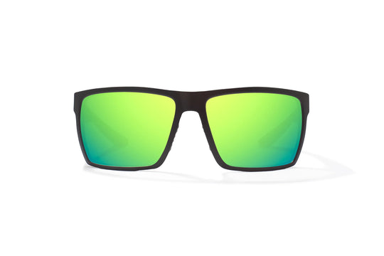 Bajio Stiltsville: Black Matte Frame / Green Mirror Glass / XLarge