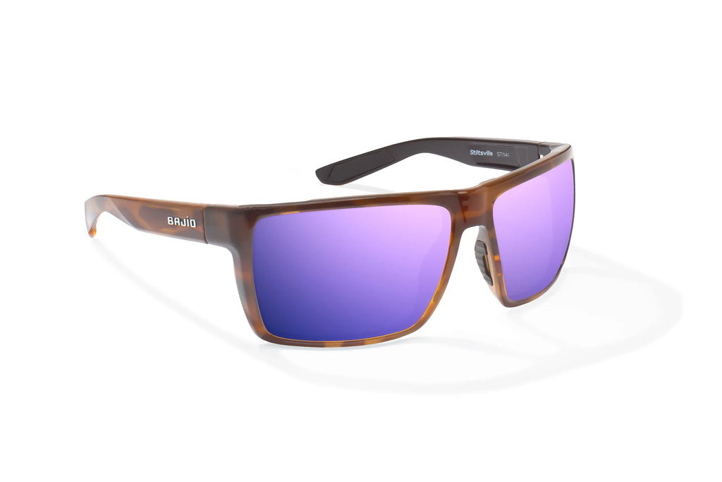 Bajio Stiltsville: Brown Tort Gloss Frame / Violet Mirror Poly