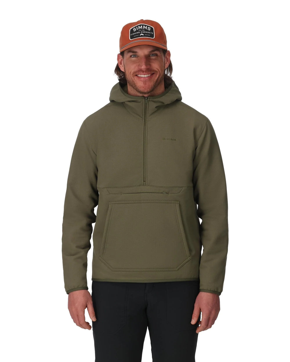 Simms Strata 330 Half-Zip Hoody - Loden