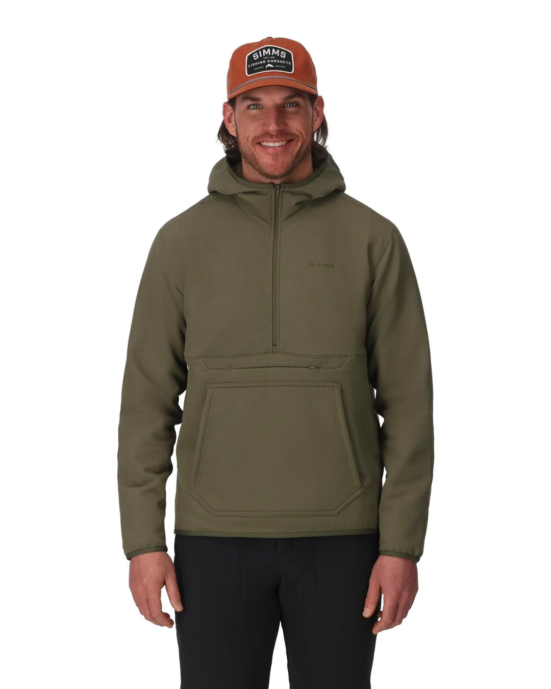 Simms Strata 330 Half-Zip Hoody - Loden