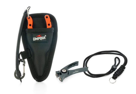 Umpqua RiverRun Trout Plier / Nipper Combo - Orange / Gunmetal