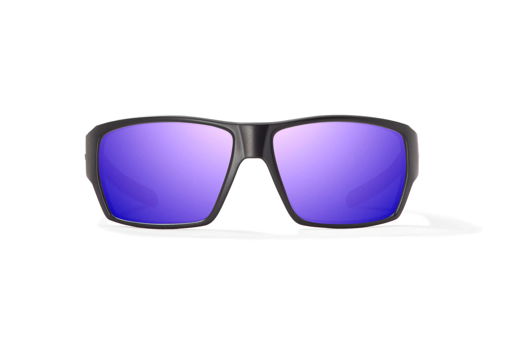Bajio Vega: Black Matte Frame / Violet Mirror Glass / Large
