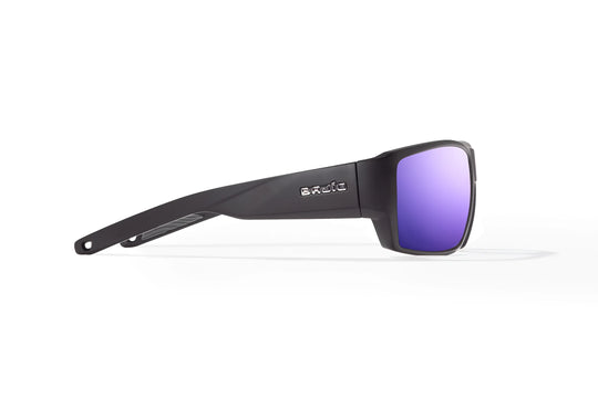 Bajio Vega: Black Matte Frame / Violet Mirror Glass / Large